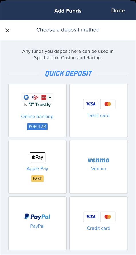 Deposit with FanDuel.